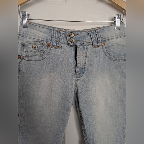 Angels Women's Distressed Denim/Jean Shorts (Size 6) - Picture 2 of 11